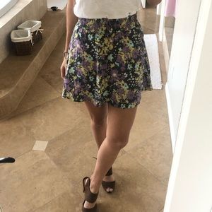Frenchi Mini Floral Skater Skirt